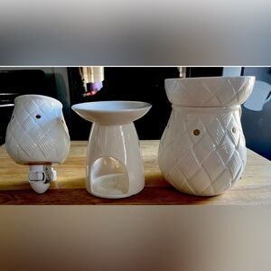 Ashland Wax Warmer Gift Set 3 Piece Ceramic Electric & Tealight Melt Warmer